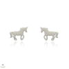 Újvilág Kollekció Ezüst ló fülbevaló - 02107-358