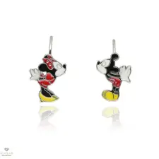 Újvilág Kollekció Ezüst Mickey &amp; Minnie gyerek fülbevaló - 02203-45 fülbevaló