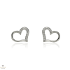 Újvilág Kollekció Ezüst szív fülbevaló - 02107-216
