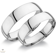 Újvilág Kollekció Fehér arany férfi karikagyűrű 64-es méret - C55F/64-D gyűrű