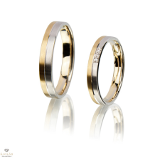 Újvilág Kollekció Fehér arany férfi karikagyűrű 68-as méret - RA404FS/68-DB gyűrű