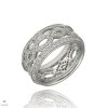 Újvilág Kollekció Fehér arany gyűrű 53-as méret - B2829_3I