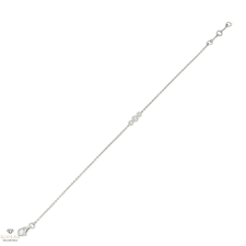 Újvilág Kollekció Fehér arany karlánc 16 cm - B49020 karkötő