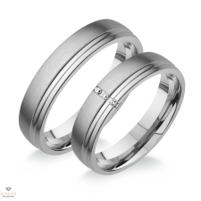Újvilág Kollekció Fehér arany női karikagyűrű 58-as méret - H565/N/58-DB gyűrű
