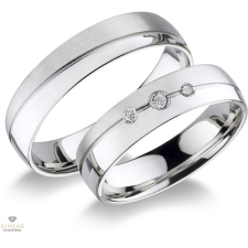 Újvilág Kollekció Fehér arany női karikagyűrű 58-as méret - RA522F/N/58-DB gyűrű