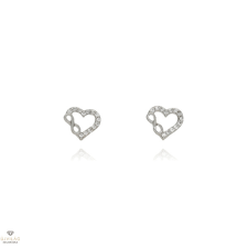Újvilág Kollekció Fehér arany végtelen szív fülbevaló - 02F107-6-TC_KT fülbevaló
