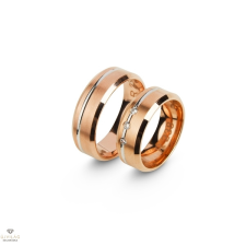 Újvilág Kollekció Rosé arany férfi karikagyűrű 63-as méret - R238/63-DB gyűrű