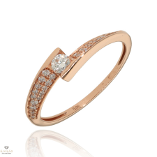 Újvilág Kollekció Rosé arany gyűrű 52-es méret - B47186 gyűrű