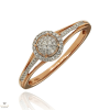 Újvilág Kollekció Rosé arany gyűrű 55-ös méret - CR8086P15-55