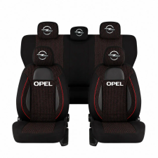  Üléshuzat készlet univerzális Racing fekete Opel ülésbetét, üléshuzat