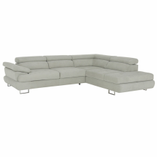  Ülőgarnitúra, világosszürke, szövet, jobbos, BUTON P bútor