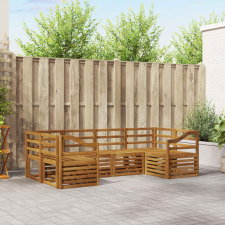  Ülőgarnitúrák 6 pcs Természetes Tömör Akácfa bútor