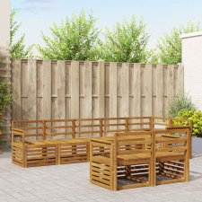  Ülőgarnitúrák 8 pcs Természetes Tömör Akácfa bútor