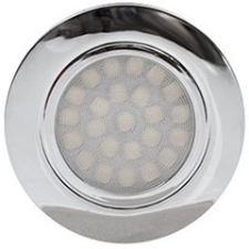 Ultralux Mini LED spot lámpatest (4W) króm, természetes fehér, kör bútor