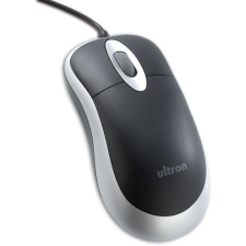 Ultron Maus UM-100 basic optical schwarz/silber USB retail (49308) egér