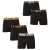 UNCS 5PACK férfi boxeralsók UNCS fekete (24Z162PSPP) M