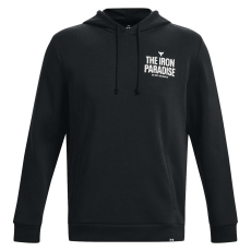 Under Armour Project Rock rivális polár kapucnis pulóver 1380107001 Férfi Fekete M