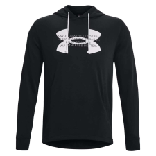 Under Armour rivális Terry logós kapucnis pulóver 1373382001 Férfi Fekete S férfi pulóver, kardigán