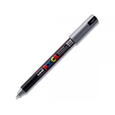 UNI Dekormarker 0,7-1mm, Uni Posca PC-1M ezüst filctoll, marker
