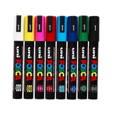 UNI Dekormarker, 0,9-1,3 mm, "Posca", lila filctoll, marker