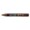 UNI Dekormarker, 0,9-1,3 mm, UNI "Posca PC-3M", barna