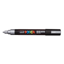UNI Dekormarker, 1,8-2,5 mm, UNI "Posca", ezüst filctoll, marker
