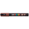 UNI Dekormarker, 1,8-2,5 mm, UNI "Posca PC-5M", kakaó barna