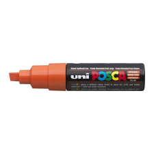 UNI Dekormarker, 8 mm, vágott, UNI "Posca PC-8K", narancssárga filctoll, marker