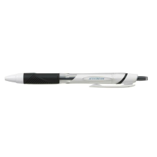 UNI Golyóstoll, 0,35 mm, nyomógombos, fehér tolltest, UNI "SXN-155 Jetstream", fekete toll