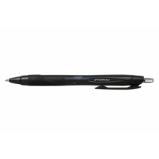 UNI Golyóstoll, 0,35 mm, nyomógombos, fekete tolltest, UNI "SXN-157S Jetstream Sport", fekete toll