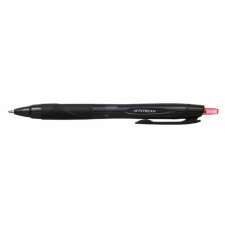 UNI Golyóstoll, 0,35 mm, nyomógombos, fekete tolltest, UNI "SXN-157S Jetstream Sport", piros toll