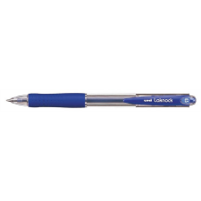 UNI Golyóstoll, 0,3 mm, nyomógombos, UNI "SN-100 Laknock", kék toll