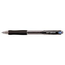 UNI Golyóstoll, 0,3 mm, nyomógombos, UNI "SN-100 Laknock", fekete toll