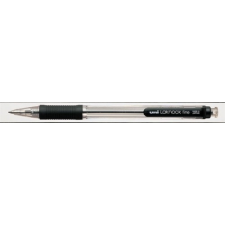 UNI Golyóstoll, 0,3 mm, nyomógombos, UNI "SN-101 Laknock Fine", fekete toll