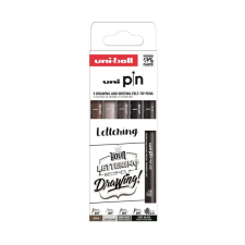 UNI Pin Lettering 5 darabos rajzmarker készlet filctoll, marker