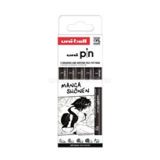 UNI Pin Manga Shonen 5 darabos rajzmarker készlet (2UPIN5PASP013) filctoll, marker