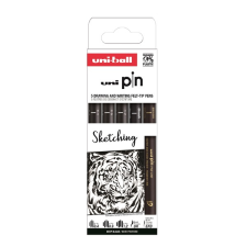 UNI Pin Sketching 5 darabos rajzmarker készlet filctoll, marker