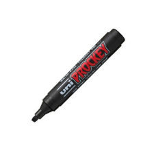 UNI PM-126 Prockey vágott hegyű fekete flipchart marker filctoll, marker