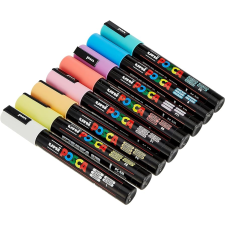 UNI Posca Marker Uni Filctoll készlet - Vegyes színek (16db / csomag) filctoll, marker