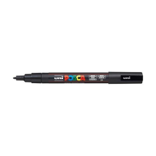 UNI POSCA PC-3M fekete marker filctoll, marker
