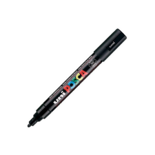 UNI POSCA PC-5M fekete marker filctoll, marker