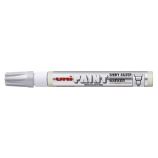 UNI PX-20 Shiny fényes ezüst lakkmarker filctoll, marker