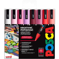UNI Stationery UNI Posca 5M, 8 db, meleg színek filctoll, marker