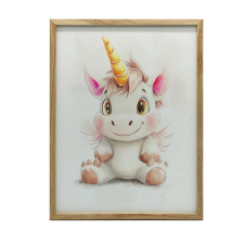  UNICORN FALI PLAKÁT PASTELL SZÍNEK KERET NÉLKÜL 40x50 CM grafika, keretezett kép
