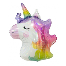  Unicorn Head, Unikornis fólia lufi 60 cm party kellék
