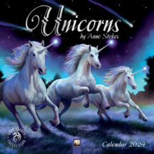  Unicorns by Anne Stokes Wall Calendar 2024 (Art Calendar) naptár, kalendárium