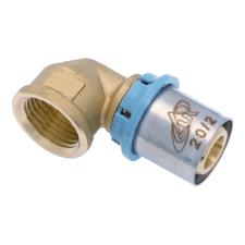 UNIDELTA 4009 press könyök, 20x2mm-1/2"B hűtés, fűtés szerelvény