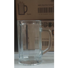  Uniglass Nicol sörös korsó 3dl, üveg, 1db sörös pohár