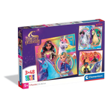 Unikornis Akadémia Riders 3x48 db-os puzzle Clementoni puzzle, kirakós
