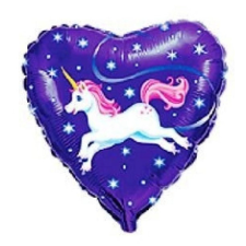 UNIKORNIS Flying Unicorn, Unikornis fólia lufi 46 cm party kellék